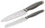 Rachael Ray Cutlery Japanese Stainless Steel Knives Set with Sheaths, 6-Inch Utility Knife and 5-Inch Serrated Utility Knife, Gray - The Finished Room