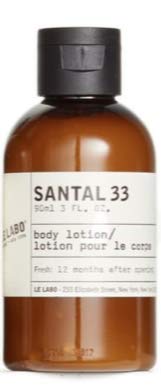 Le Labo Santal 33 Body Lotion - Set of 6, 3 Ounce Bottles - 18 Fluid Ounces Total Plus Amenity Pouch - The Finished Room