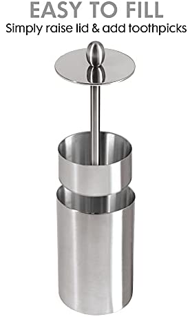 Oggi Retractable Toothpick Holder with Rubber Base - The Finished Room