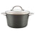 Ayesha Curry Home Collection Hard Anodized Nonstick Sauce Pan/Saucepan with Lid, 4.5 Quart, Gray - The Finished Room