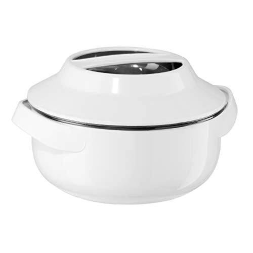 Oggi 7582 Microwavable Insulated Serving Bowl, 1.5 quart, White - The Finished Room