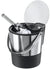 Oggi Insulated Ice Bucket, 4 Quart / 3.8 L, Stainless Steel, Black - The Finished Room