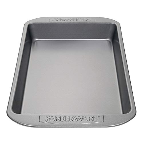 Farberware Nonstick Bakeware Baking Pan / Nonstick Cake Pan, Rectangle - 9 Inch x 13 Inch, Gray - The Finished Room
