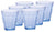 Duralex Made in France Picardie Marine Glass Tumbler Drinking Glasses, 7.75 ounce - Set of 6, Marine Blue - The Finished Room