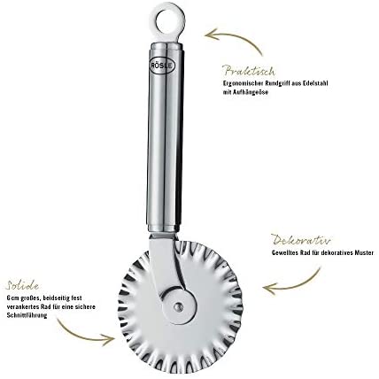 Rösle Stainless Steel Round-Handle Pastry Wheel - The Finished Room