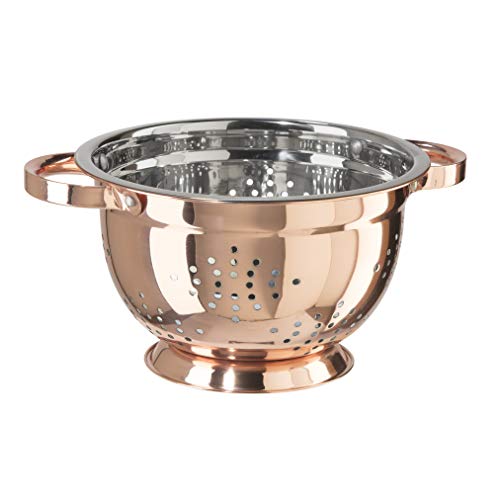 Oggi Copper Plated Stainless Steel Colander (4-Quart), 5 - The Finished Room