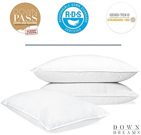 Manchester Mills Down Dreams Classic Pillows - Queen/Medium Support, 2-Pack - The Finished Room