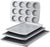 Farberware Nonstick Bakeware 4-Piece Baking Sheet Set, Gray - - The Finished Room