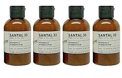 Le Labo Santal 33 Shampoo - Set of 4 - Plus Amenity Pouch - The Finished Room