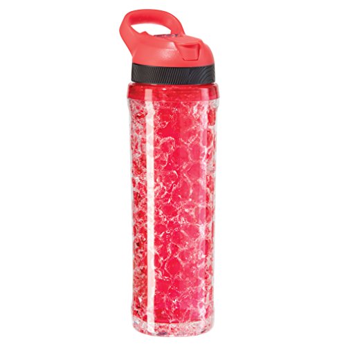 Oggi Double Wall Chill To Go Sport Bottle with Freezer Gel Core, 20 oz, Green - The Finished Room