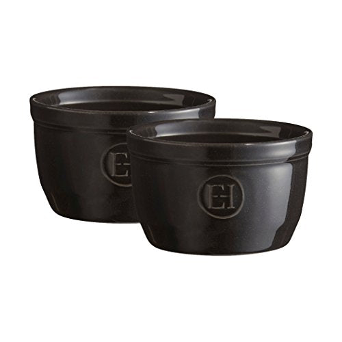 Emile Henry Made in France 5 oz Ramekin (Set of 2), 3.5&quot; by 2&quot;, Flour White - The Finished Room