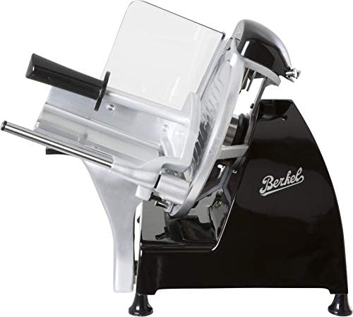 Berkel Red Line 220 Food Slicer Black 9&quot; Blade Electric, Luxury, Premium, Food Slicer/Slices Prosciutto, Meat, Cold Cuts, Fish, Ham, Cheese, Bread, Fruit and Veggies Adjustable Thickness Dial