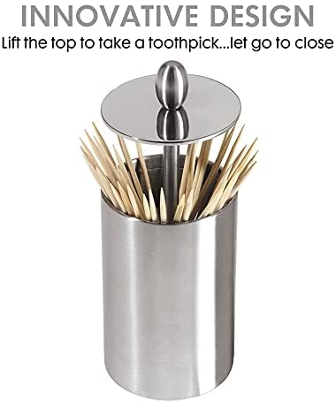 Oggi Retractable Toothpick Holder with Rubber Base - The Finished Room
