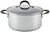 Circulon Momentum Stainless Steel Nonstick Dish/Casserole Pan/Dutch Oven with Lid, 5 Quart, Silver - The Finished Room