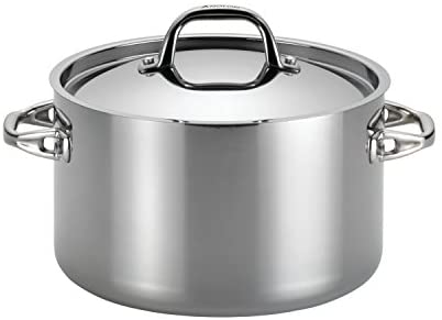 Anolon 30822 Triply Clad Stainless Steel Cookware Pots and Pans Set, 12 Piece - The Finished Room