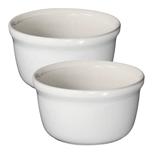 Emile Henry Made In France HR Modern Classics 2 Set Ramekin, White - The Finished Room