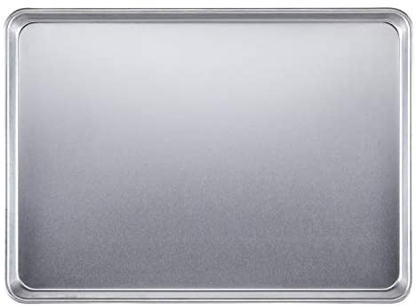 Ayesha Curry Nonstick Bakeware Set with Nonstick Cookie Sheet / Baking Sheet and Silicone Baking Mat - 9 Inch x 13 Inch, Silver - The Finished Room