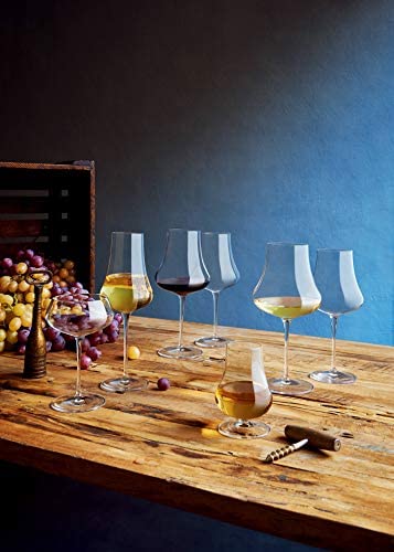 Luigi Bormioli Tentazioni 16 oz Chardonnay White Wine Glasses, Set of 6, Clear - The Finished Room