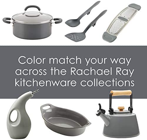 Rachael Ray 3.5-Qt Cast Iron Braiser, Quart, Gray Shimmer - The Finished Room