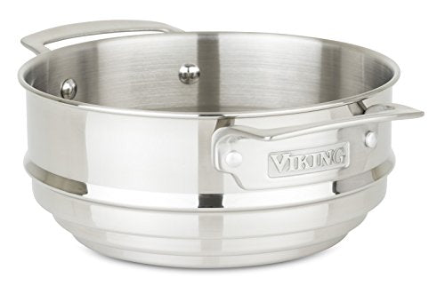 Viking Culinary Stainless Steel Universal Steamer Insert, 8, Silver - The Finished Room