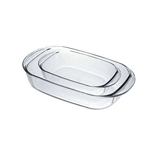 Duralex Made In France Ovenchef Glass Rectangular Bakers, Set of 2 - The Finished Room