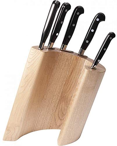 Berkel Echoes Durmast Block + Adhoc 5pc Kitchen Knife Set / Design Knife Block / Knife Block featuring an essential design / Knife block adds a modern touch to the kitchen - The Finished Room