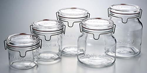 Luigi Bormioli Lock-Eat 25.25 oz XL Food Jar, 1 Piece, Clear - The Finished Room