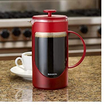 BonJour Coffee &amp; Tea 8-Cup French Press, Red - The Finished Room