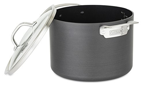 Viking Culinary Hard Anodized Nonstick Stock Pot, 8 Quart, Gray - The Finished Room