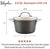 Ayesha Curry Home Collection Hard Anodized Nonstick Sauce Pan/Saucepan with Lid, 4.5 Quart, Gray - The Finished Room