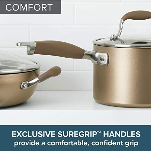 Anolon Advanced Home Hard-Anodized Nonstick Open Stock Cookware (9.5&quot; Crepe Pan, Bronze) - The Finished Room