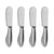Oggi Stainless Steel 4-Piece Cheese Spreader Set - The Finished Room