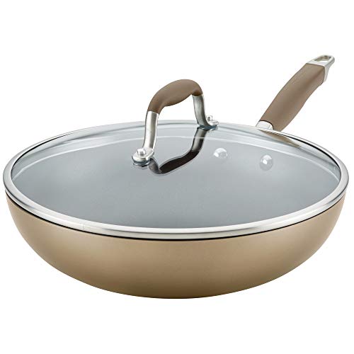 Anolon Advanced Home Hard-Anodized Nonstick Ultimate Pan/Saute Pan, 12-Inch, Bronze - The Finished Room