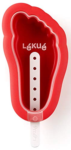 Lékué Feet Ice Cream Mould, One Size, Red - The Finished Room