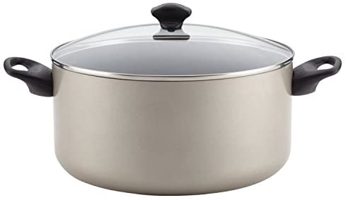 Farberware Promotional Cookware Aluminum Nonstick Covered Stockpot, 10.5-Quart, Champagne Silver - The Finished Room