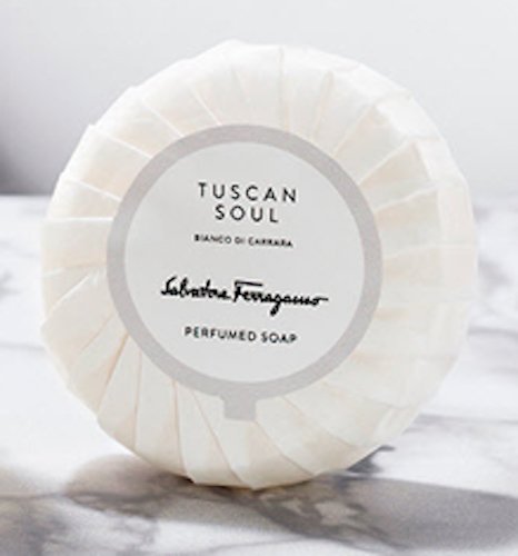 Tuscan Soul Bianco Di Carrara Pleated Soaps - Set of 6, 50 Gram Soaps - The Finished Room