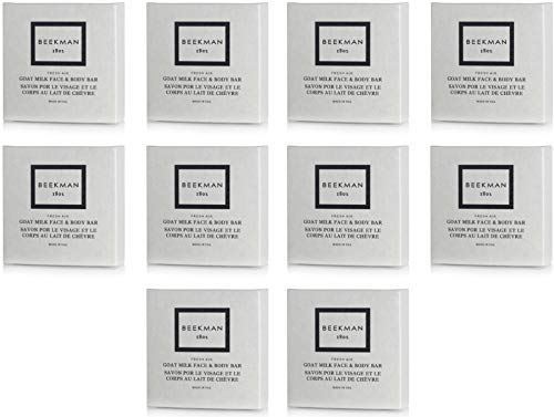 Beekman 1802 Fresh Air Goat Milk Bath Bar Boxed Soaps, 1.25 Ounce - Set of 10 - The Finished Room