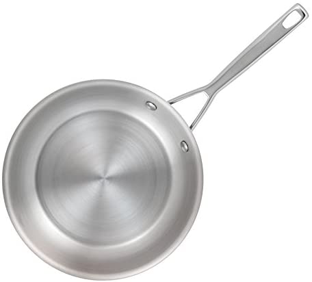 Anolon Triply Clad Stainless Steel Stir Fry Wok Pan, 10.75 Inch, Silver - The Finished Room