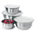 Oggi Stainless Steel 8-Piece Mixing Bowl Set with Lids - The Finished Room