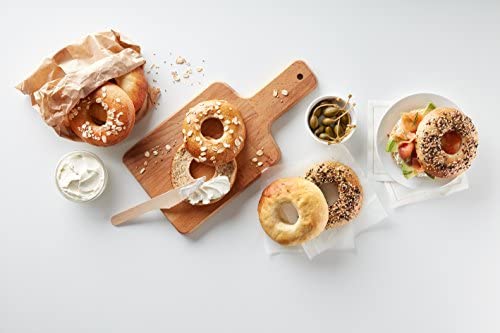 Lekue Maker with 6 Individual Bagel Molds, Brown - The Finished Room