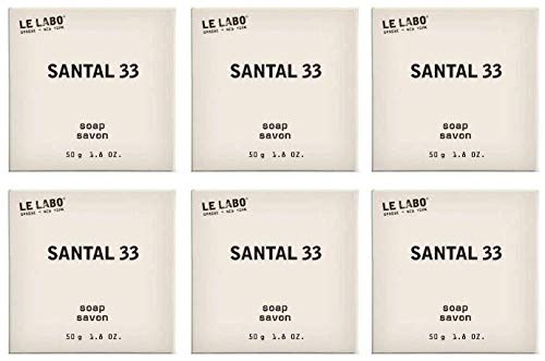 Le Labo Santal 33 Soap in Paer, 50 grams - Set of 6 - The Finished Room