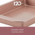 Farberware Nonstick Bakeware, Nonstick Cookie Sheet / Baking Sheet - 10 Inch x 15 Inch, Rose Gold Red - The Finished Room