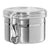 Oggi 47-Ounce Stainless Steel Canister with Clear Arylic Lid and Locking Clamp,5304,Silver - The Finished Room