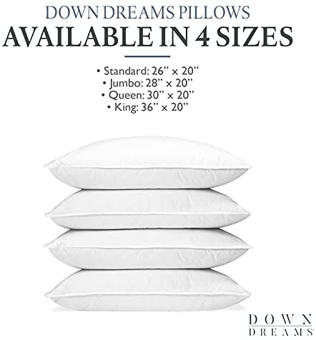 Manchester Mills Down Dreams Classic Pillows - Queen/Medium Support, 2-Pack - The Finished Room