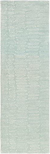 Surya Contemporary Runner Area Rug 2'6"x8' Blue Melody Collection - The Finished Room