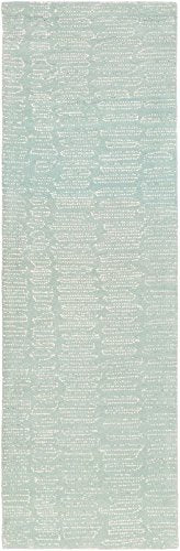 Surya Contemporary Runner Area Rug 2&#39;6&quot;x8&#39; Blue Melody Collection - The Finished Room