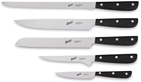 Berkel Synthesis Chef 5-pc Knife Set Black/Beautiful set of 5 Knives for different uses/For every kitchen - The Finished Room
