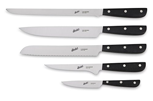 Berkel Synthesis Chef 5-pc Knife Set Black/Beautiful set of 5 Knives for different uses/For every kitchen - The Finished Room