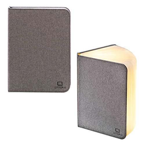 Gingko GK12F-GY1 Octagon Linen Fabric Smart Book Light Large Urban Grey - The Finished Room