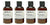 Le Labo Santal 33 Conditioner Set - Set of 4, 3 Ounce Bottles Plus Amenity Pouch - The Finished Room